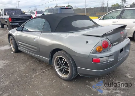 2003 Mitsubishi Eclipse Spyder Gts z USA, uszkodzony, nr VIN 4A3AE75H13E017102